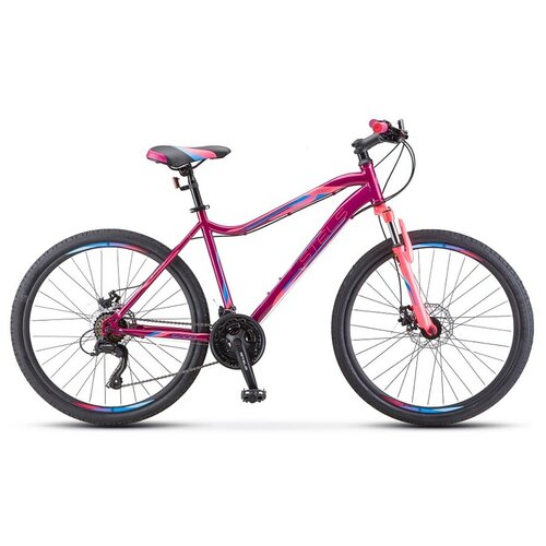 фото Горный (mtb) велосипед stels miss 5000 d 26 v020 (2021) фиолетовый/розовый 18" (требует финальной сборки)