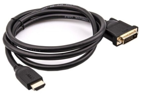 Кабель Vcom HDMI AM/DVI(24+1)M, 7.5м, CU, 1080P@60Hz, 2F, (CG484GD-7.5M)