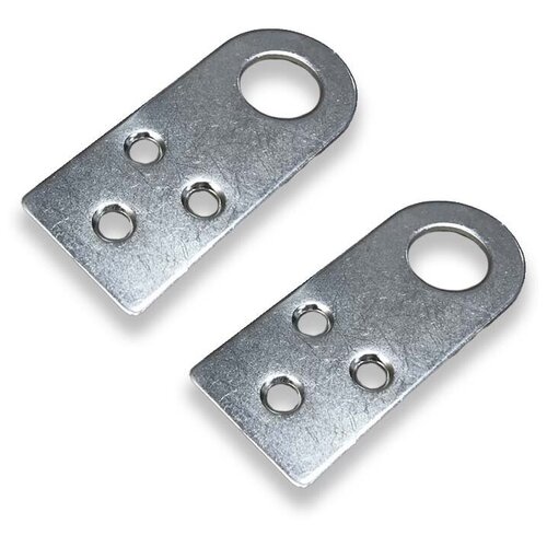 Пробой-ушко прямое 30*70 мм, цинк. Крепление для навесного замка (2 штуки в комплекте)