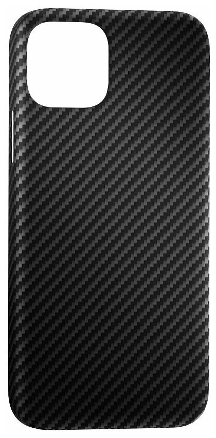 Чехол для iPhone 12 Mini черный матовый Сarbon Series