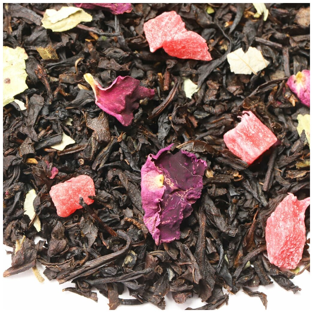 Черный чай Дикая вишня с ягодой (Premium), 100 г - фотография № 6