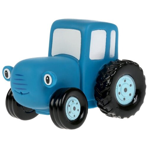 игрушка для ванны синий трактор 10см с улыбкой капитошка пвх в сетке Игрушка для ванны «Синий трактор», 10 см