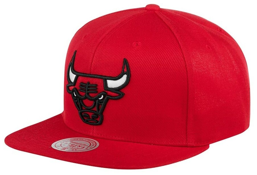 Бейсболка с прямым козырьком MITCHELL NESS 6HSSSH21228-CBURED1 Chicago Bulls NBA 