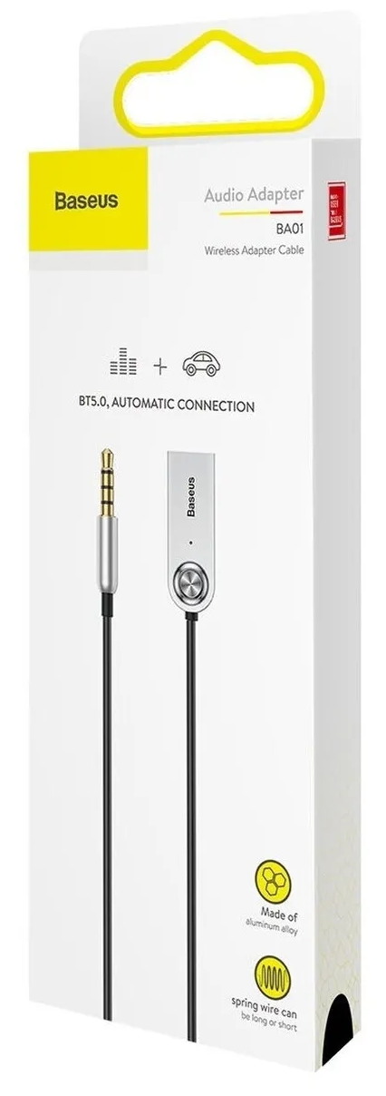 Проигрыватель-Bluetooth AUX Baseus CABA01-01, black