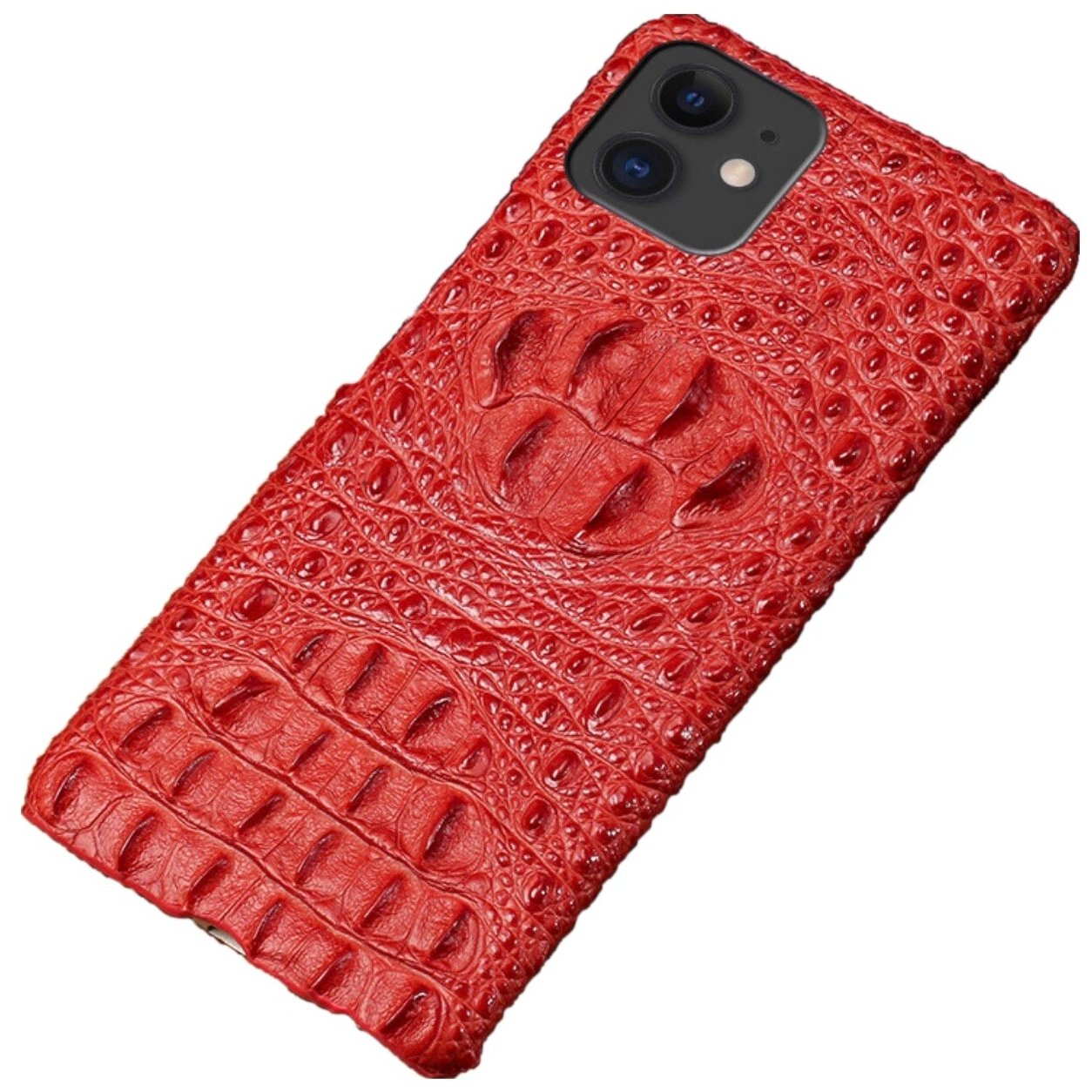 Чехол-накладка-бампер MyPads Premium для iPhone 11 Pro (Айфон 11 Про) из натуральной кожи крокодила с тиснением экзотическая неповторимая фактура.