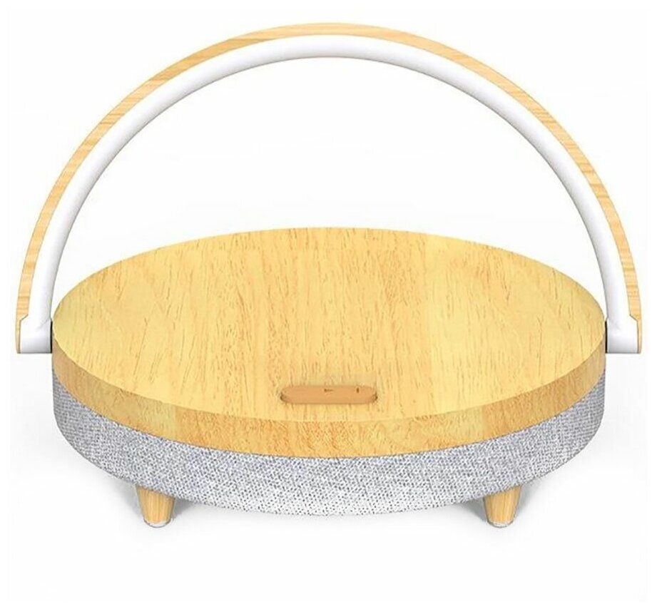 Колонка с функциями беспроводной зарядки и лампой Xiaomi Ezvalo Wireless Charging Music Desk Lamp Wood (LYYD01)