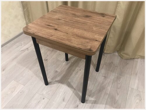 Изображение товара Стол обеденный раздвижной 60 см на 60(120) см коричневый