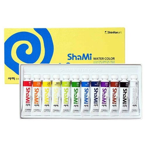 Набор красок ShinHanart SHAMI WATER COLOR 12 цветов*10мл