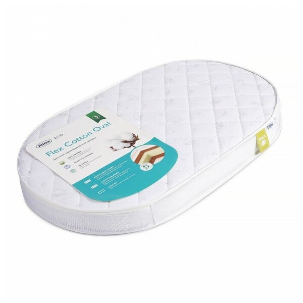 Матрас детский Plitex Flex Cotton Oval, 65x125 см