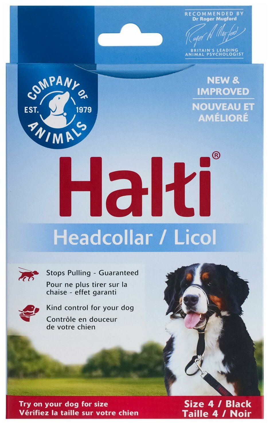 Недоуздок для собак Company of Animals "Headcollar", Size 4, черный, 46-62см (Великобритания)