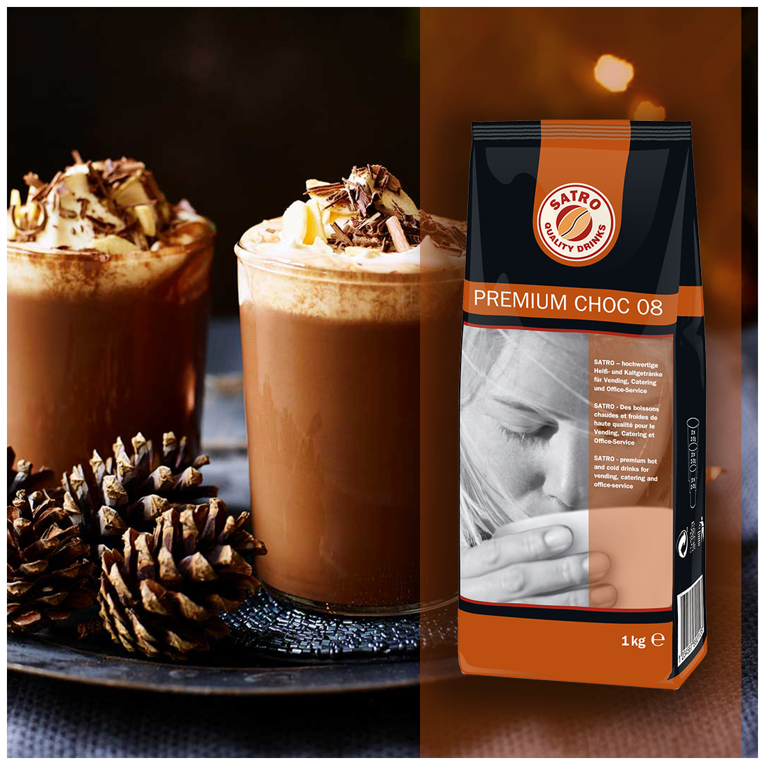 Какао Satro Quality Drinks Premium Choc 08 напиток растворимый, 1кг - фотография № 5