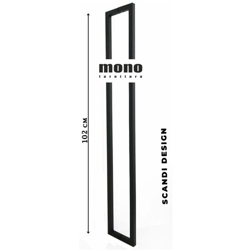 Дверные ручки-скобы для стеклянных и других видов дверей MONO furniture Loft 102/black