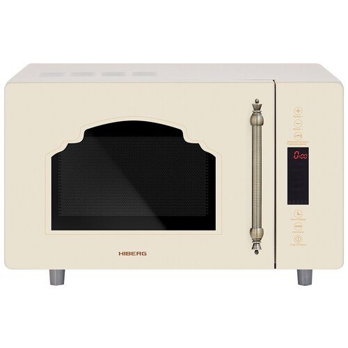 Микроволновая печь HIBERG VM-4588 YR отдельностоящая 25 л кварцевый гриль ретро 1880000₽