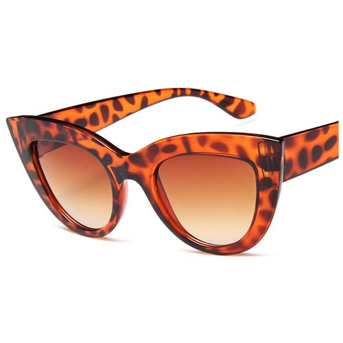 фото Солнцезащитные очки s00076, кошачий глаз, оправа: пластик, с защитой от уф, поляризационные, зеркальные, мультиколор banttax