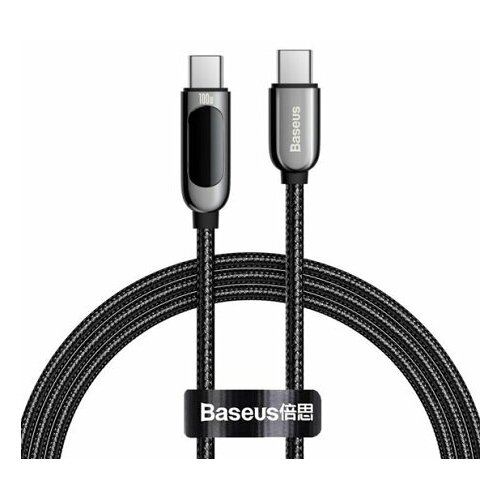 Кабель Baseus Display Fast Charging Data Cable Type-C to Type-C 100W 1m (CATSK-B01) (black)