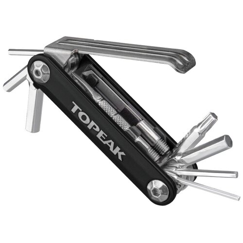 набор шестигранников с функцией ремонта бескамерных шин и трубок topeak tubi 18 mini tool tub 18 цвет золотой Мультиинструмент TOPEAK TUBI 11, BLACK