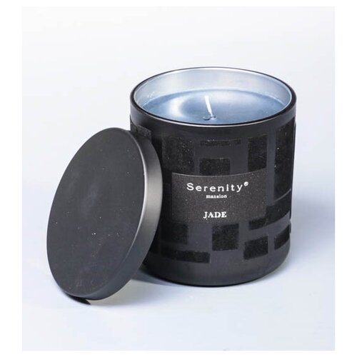 Свеча аром. Jade Black во флок. Стекле WD-22/ 3 113-35134