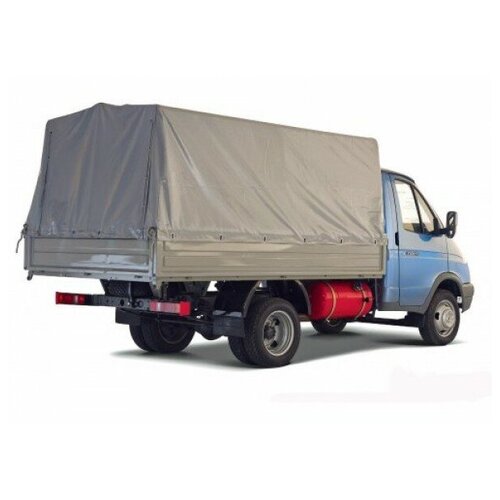 Автопласт-нн 3302-8508010-20 Тент кузова ГАЗ 3302 н/обр. под ремешки 8 скоб серый с белой крышей 3,18 x 2,06 x 1,56