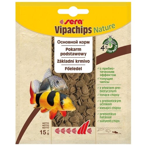 Сухой корм для рыб, ракообразных Sera Vipachips Natural, 10 мл, 15 г