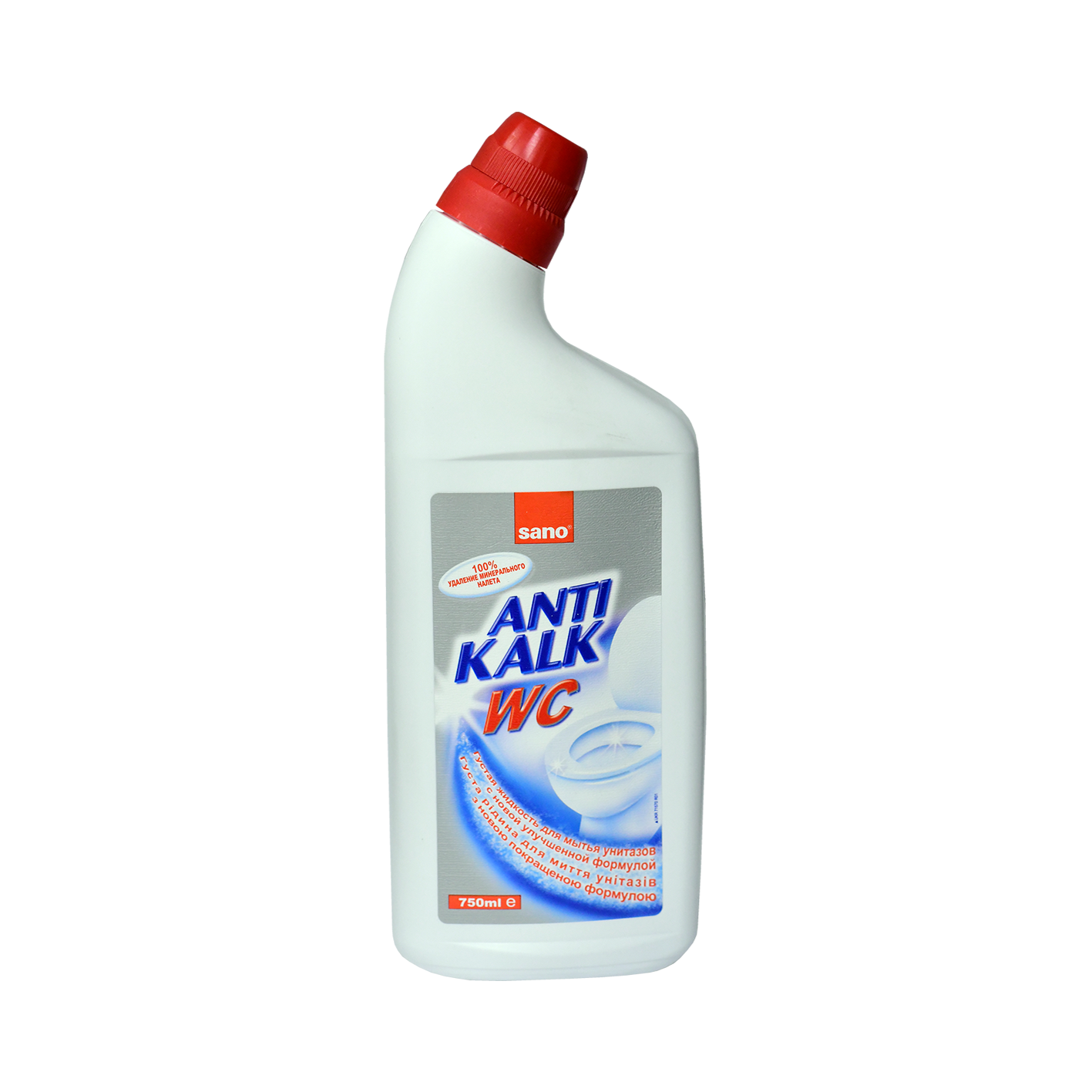 Густая жидкость для мытья унитазов Sano Anti Kalk WC 750 мл. - фотография № 9