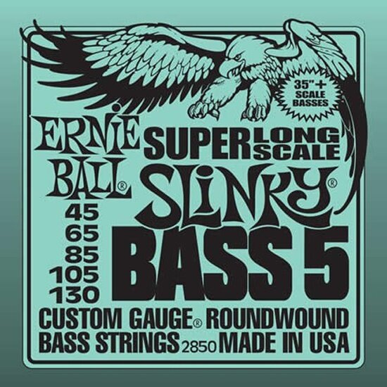 Струны Ernie Ball Nickel Bass SLS Slinky 5, для 5-cтрунной бас-гитары