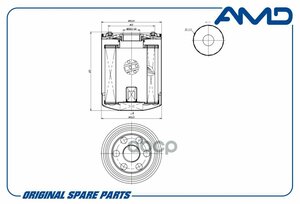 Фильтр Масляный Hyundai Porter/H100 04-, Starex/H1 00-, Galloper 93- Diesel Amd AMD арт. AMD. FL16