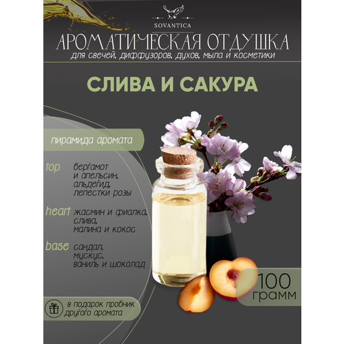 Ароматическая отдушка Слива и сакура 100гр