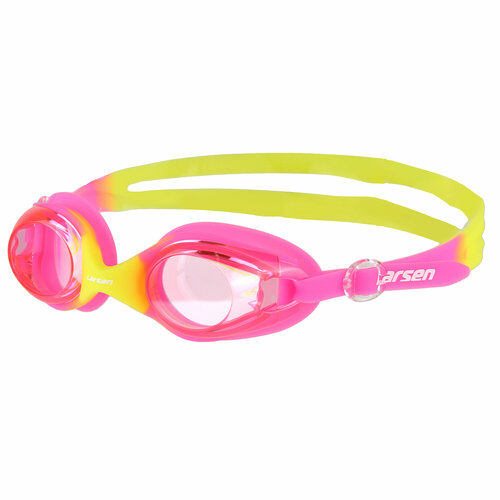Очки плавательные детские Larsen G323 розовый/желтый