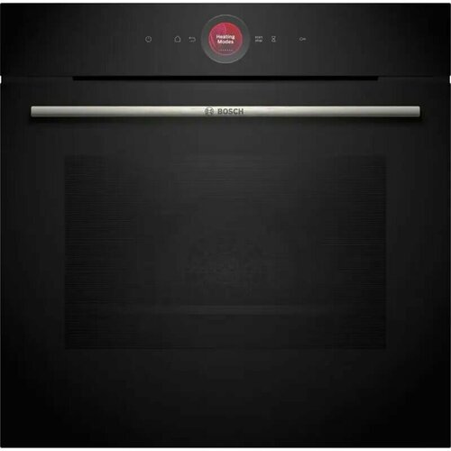 Встраиваемый духовой шкаф с 14 режимами нагрева контроль температуры от 30 C до 300 C объем 71 л Eco Clean Direct TFT сенсорный дисплей дверь с SoftClose и SoftOpen Bosch Assist система очистки гидролитическая EcoClean задняя стенка черный цвет 10079200₽