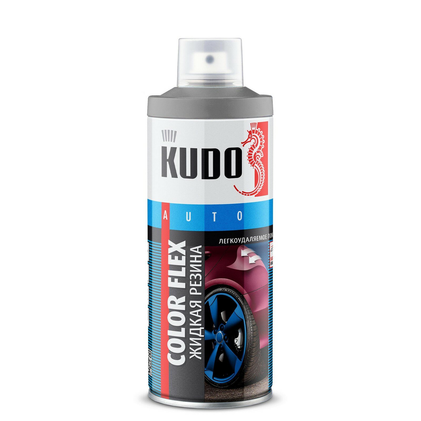 Жидкая резина KUDO 520 мл серебро аэрозоль