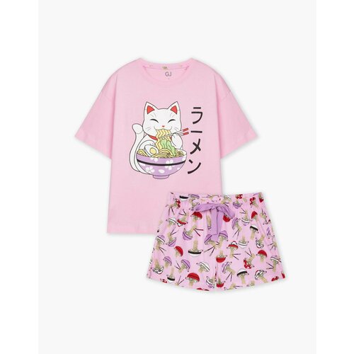 Пижама Gloria Jeans, размер L (46), розовый, мультиколор