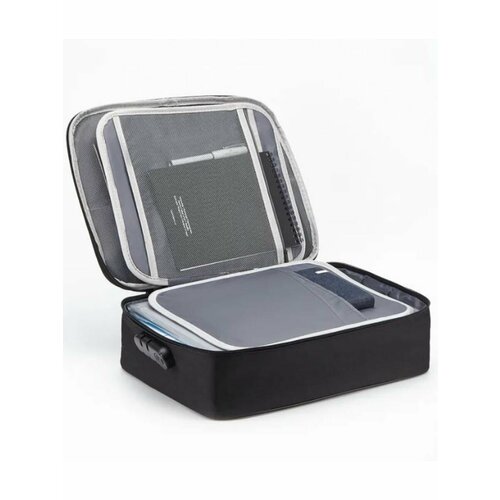 Органайзер для хранения документов и вещей с кодовым замком. Цвет черный