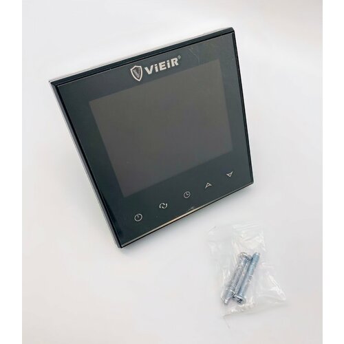 Термостат терморегулятор комнатный электронный черный 220В3А650Вт ViEiR арт VR406-C 2779₽