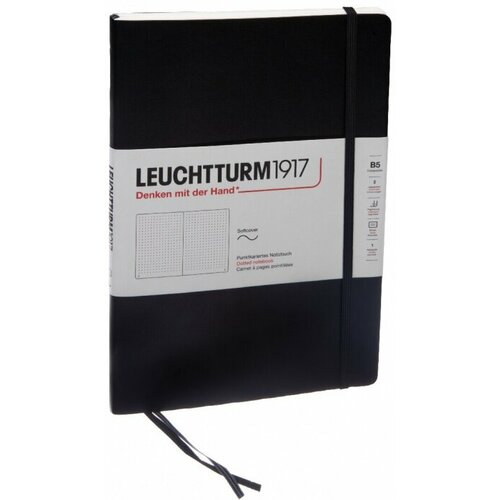 Leuchtturm 349298 Блокнот leuchtturm composition b5 80 гм2 123 стр в точку мягкая обложка черный 3756₽