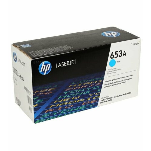 Картридж лазерный HP 653A CF321AH голубой (16000стр.) для HP CLJ Ent M651n/M651dn/M651xh/M680dn/M680