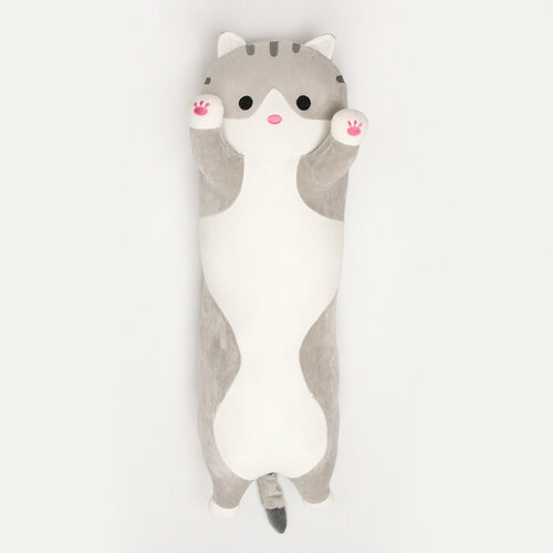 Мягкая игрушка «Котик», толстый, 110 см, цвет серый мягкая игрушка единорожек толстый