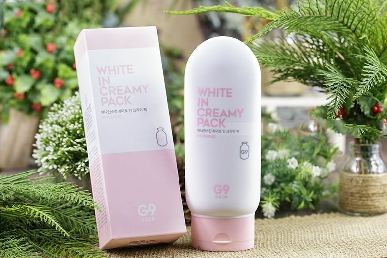 Маска для лица и тела осветляющая G9SKIN White In Creamy Pack 200ml - фото №12