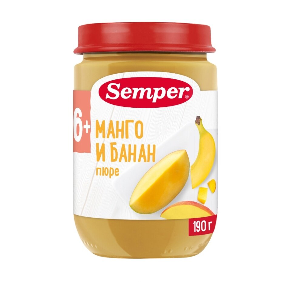 Пюре Semper манго-банан
