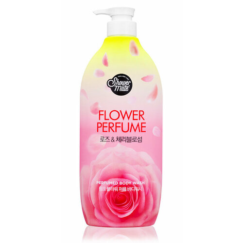 Aekyung Гель для душа, парфюмированный, роза, 900 мл гель для душа роза и вишневый цвет shower mate 550мл