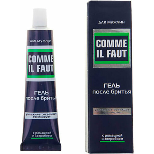 Гель после бритья Comme Il Faut экстракт ромашка зверобой 39г 600₽