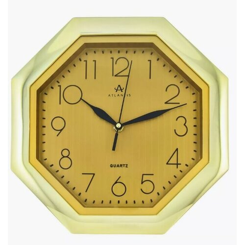 Часы настенные Atlantis TLD-6019 gold dial золотистый