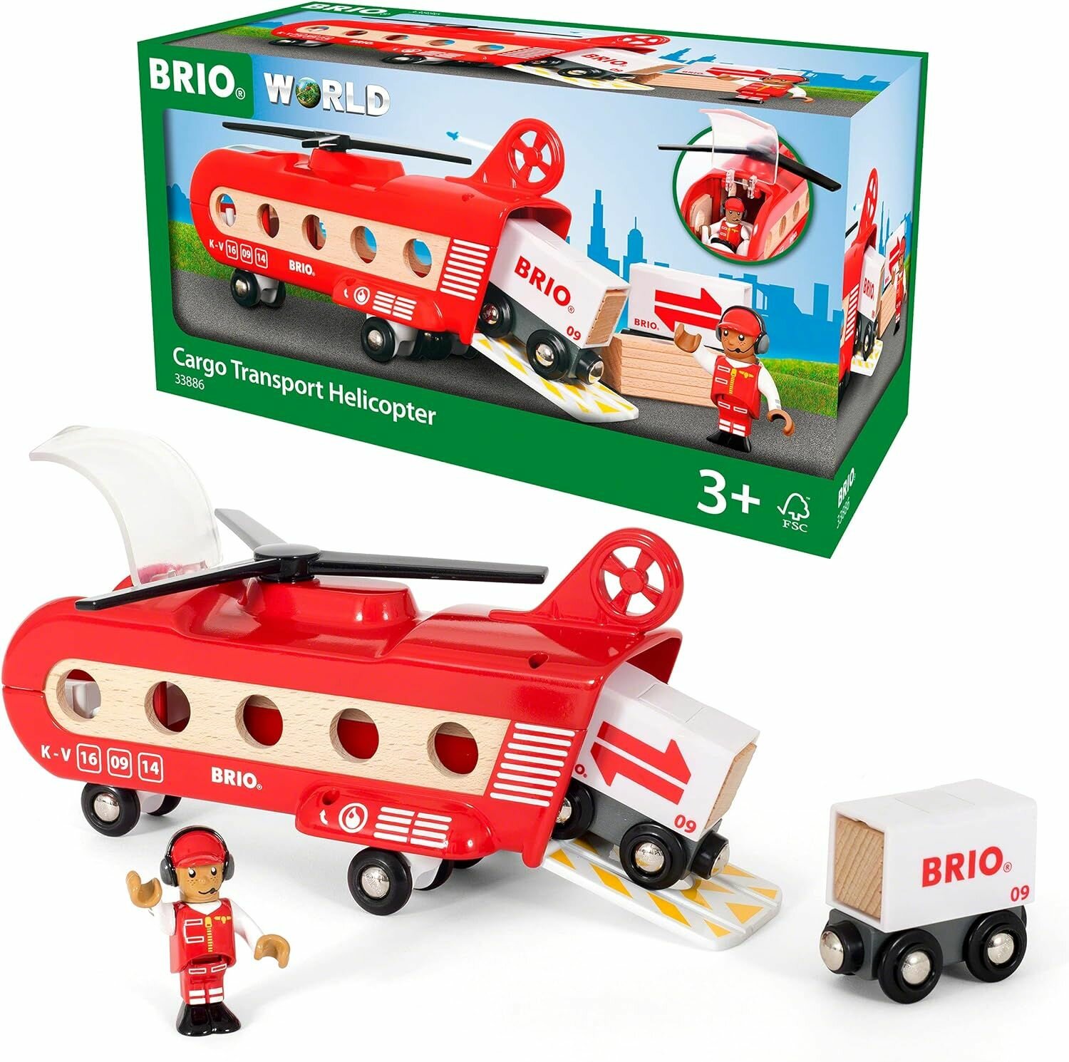 BRIO 33886 Грузовой вертолет