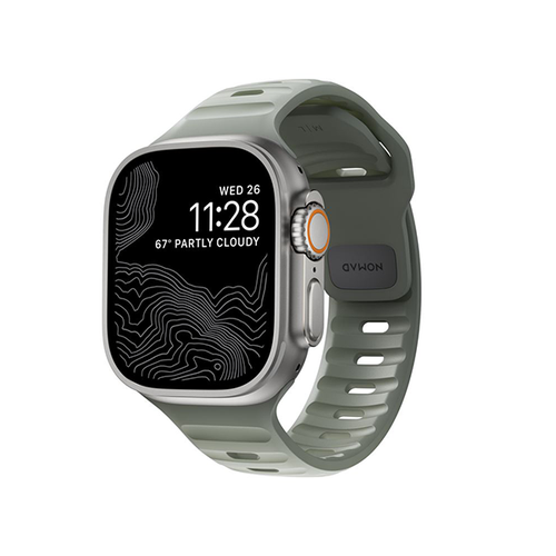 фото Ремешок nomad sport band m/l для apple watch 49/45/44/42 мм (nm01112785) coastal rock