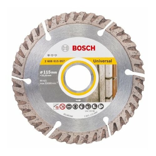 Режущий диск 115мм 2608615057 Bosch Power Tools 3165140869676 10998₽