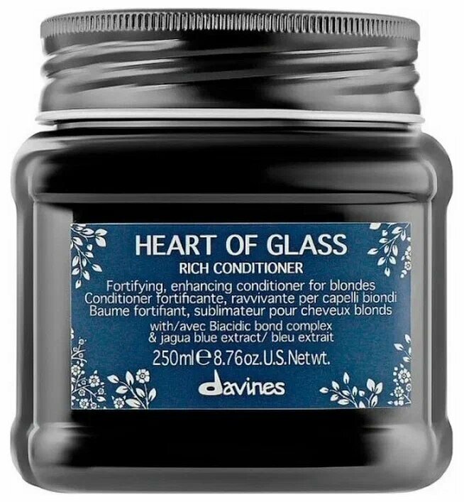 Davines Heart Of Glass Кондиционер питательный для защиты и сияния блонд, 250 мл
