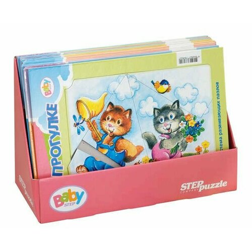 Пазл Развивающие пазлы Baby Step Step puzzle (средние) 21,5x29,5см 76062 пазл развивающие пазлы baby step step puzzle