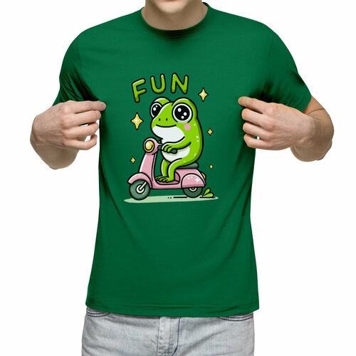 Футболка Us Basic, размер XL, зеленый мужская футболка homer на байке s зеленый