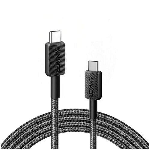 Кабель Type C - Type C 0.9m Anker Power Line 322 60W черный