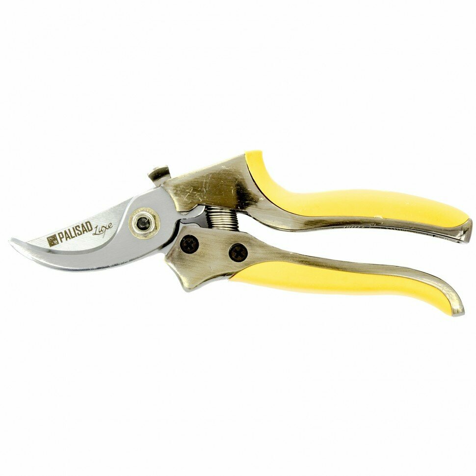 Секатор прямого реза, 205 мм, металлические обрезиненные рукоятки, LUXE Palisad, 60482
