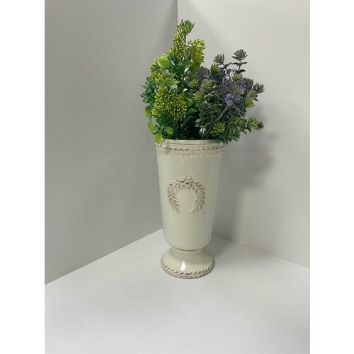 Ваза керамическаяЛавровый венок бежевая 221010 см 2499₽